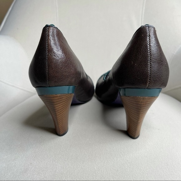 Poetic Licence Leather Oxford Heels EU 41 US 10.5 - Picture 4 of 5